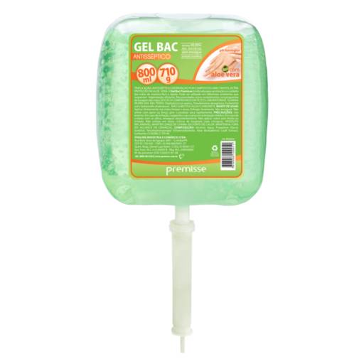 Álcool em Gel Bac Refil Premisse embalagem de 800 ml. em Foz do Iguaçu, PR por EmbalaFoz
