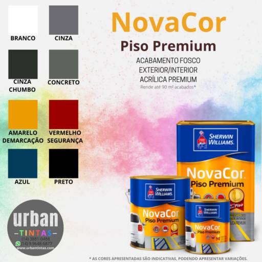 Comprar o produto de Tinta Nova Piso Premium em Tintas pela empresa Urban - Tintas em Botucatu, SP por Solutudo