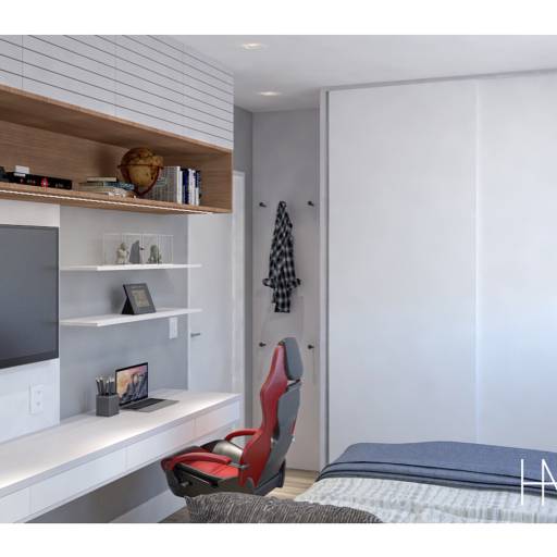 Quarto V - AP01 | Curitiba em Curitiba, PR por Holz Arquitetura