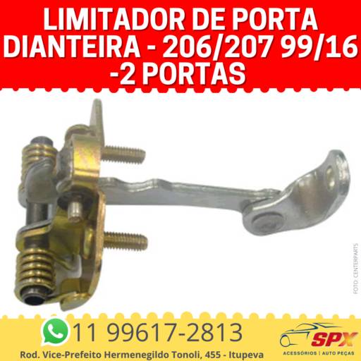 Limitador de Porta 206/207 99/16 2P Dianteira em Itupeva, SP por Spx Acessórios e Autopeças