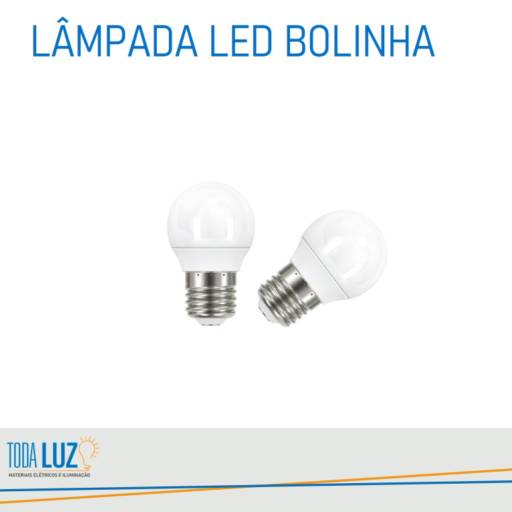 Lâmpada de LED Bolinha por Toda Luz Materiais Elétricos e Iluminação