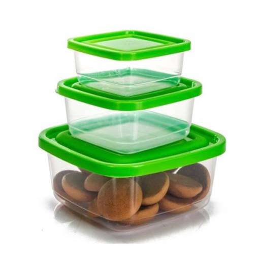 Conjunto pote 3 peças Prime Ercaplast por Casa Vitória