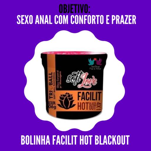  Bolinha Facilit Hot Blackout 