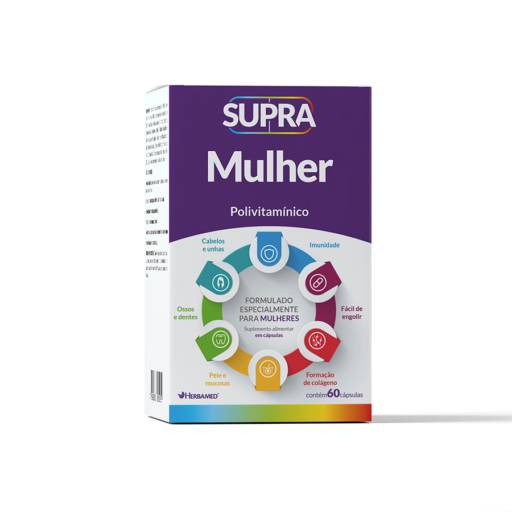 Supra mulher em cápsulas