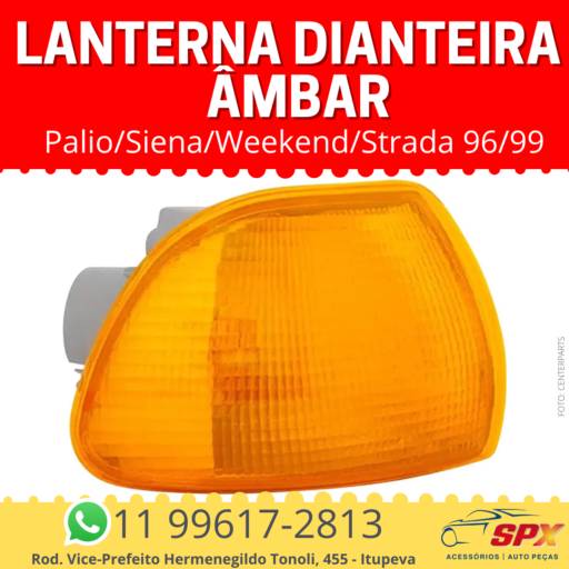 Lanterna Dianteira Palio/Siena/Weekend/Strada 96/99 Âmbar em Itupeva, SP por Spx Acessórios e Autopeças