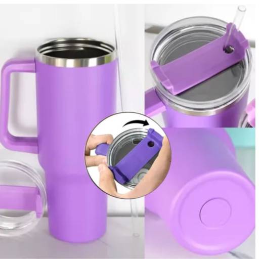 Copo Térmico Com Tampa e Canudo Gigante 1.200ML Cor Sortida Para Academia em Bauru, SP por Toner e Cartuchos Dalmeida Distribuidora