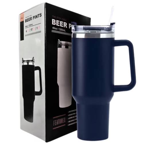 Copo Térmico Com Tampa e Canudo Gigante 1.200ML Cor Sortida Para Academia em Bauru, SP por Toner e Cartuchos Dalmeida Distribuidora