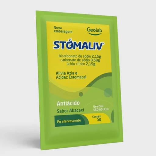 Antiácido Stomaliv Sachê sabor Abacaxi 5g - Geolab