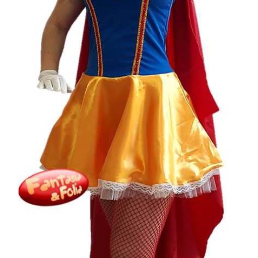 2859 - Vestido Princesa das Neves adulto (40 a 46) em Tietê, SP por Fantasia & Folia