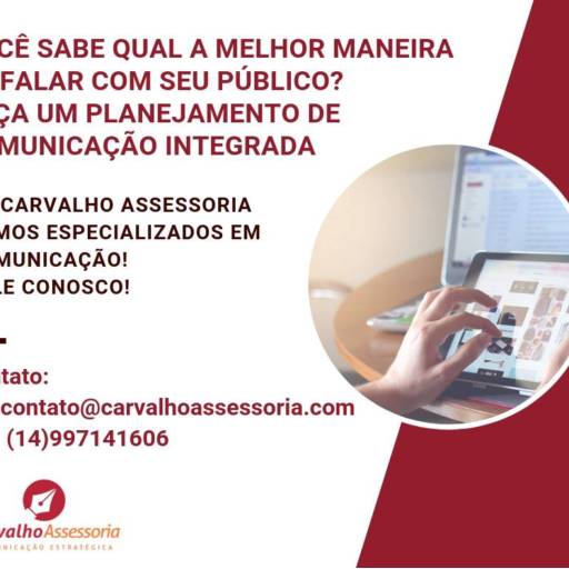 Comprar o produto de Comunicação Integrada em Marketing e Internet pela empresa Carvalho Assessoria em Bauru, SP por Solutudo