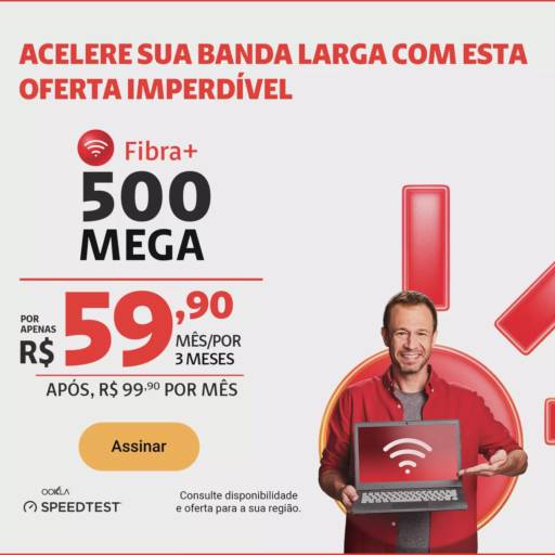 500 MEGA CLARO FIBRA em Botucatu, SP por CLARO INTERNET