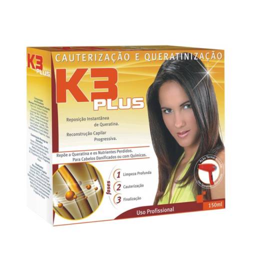 Kit Cauterização E Queratina - Hidran K3 Plus Restaura Fios