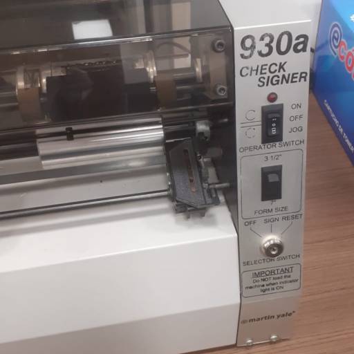 Clichê de assinatura para máquina de assinatura (chancela), modelo Martin Yale 930 A - WSG Brasil