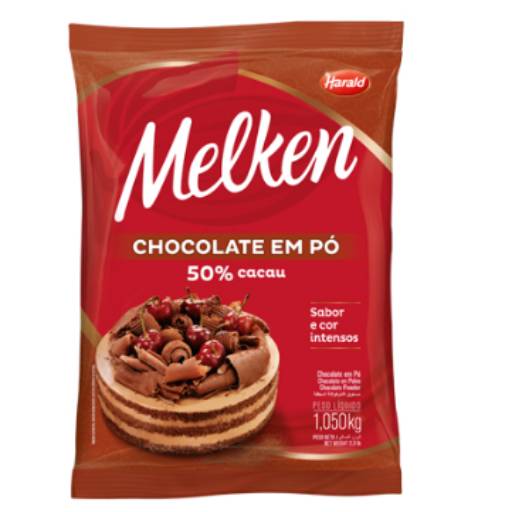 Chocolate em Pó 50% Melken 1,050 kg