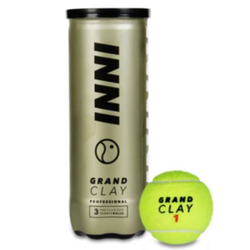 Bola de Tenis INNI GRAND CLAY em Atibaia, SP por Léo Tennis Atibaia - Aula de Tênis, Beach Tênis e Locação de Quadra de Tênis
