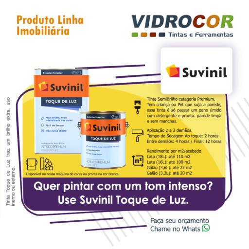 Suvinil Toque de Luz - Vidrocor Tintas