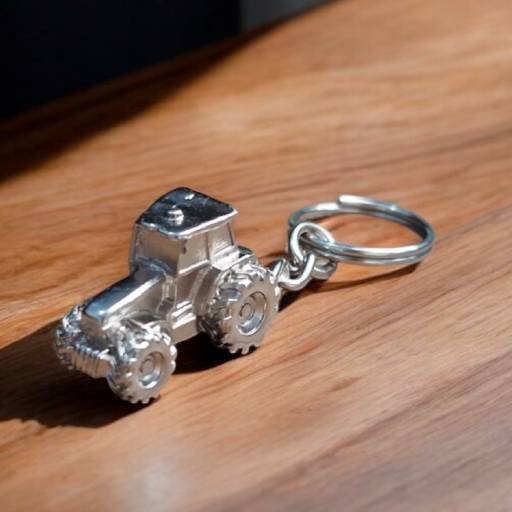 Chaveiro Trator 3D Metal