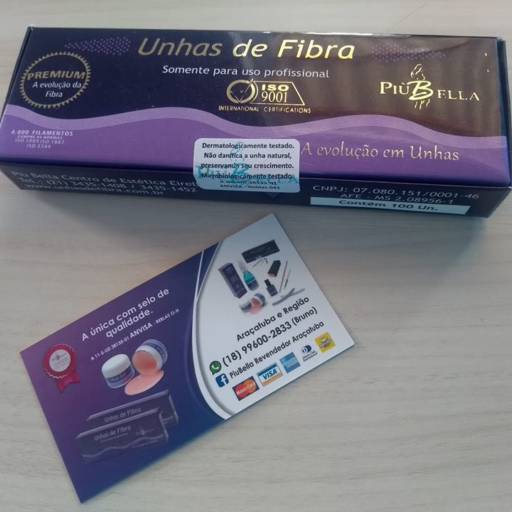 Fibra De Vidro Premium Piubella 100un.  por Piu Bella Revendedor Araçatuba