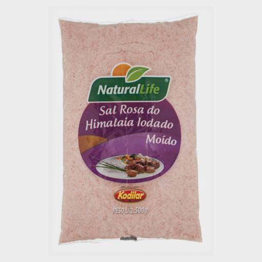 Sal rosa do Himalaia moído