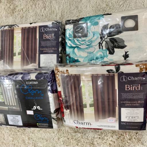 Cortinas Florais Coleção Charm Bird em Osasco, SP por Madalena Decoraçoes