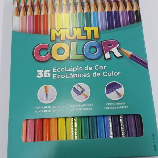 Caixa de lapis de cor 36 cores multicolor  por Bazar Baladi
