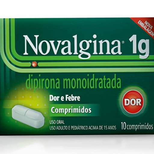NOVALGINA DIPIRONA MONOIDRATADA 1G 10 COMPRIMIDOS em São José do Rio Preto, SP por Farmácia Inova do Compre Mix