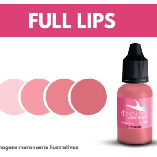 Pigmento RB Kollors Lips Kit para Labios (6 unid. 5ml) em Foz do Iguaçu, PR por Dermokob - Tudo para Micropigmentação