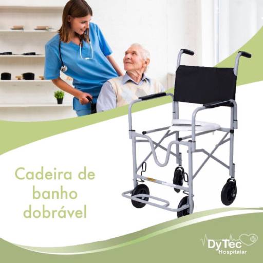 Cadeira de Banho Dobrável CDS em Jundiaí, SP por Cirúrgica DyTec - Comércio e Manutenção em Equipamentos Médicos Hospitalares