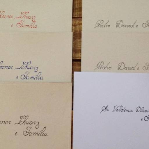 Caligrafia para Convites por Arte Perfeita Artesanatos