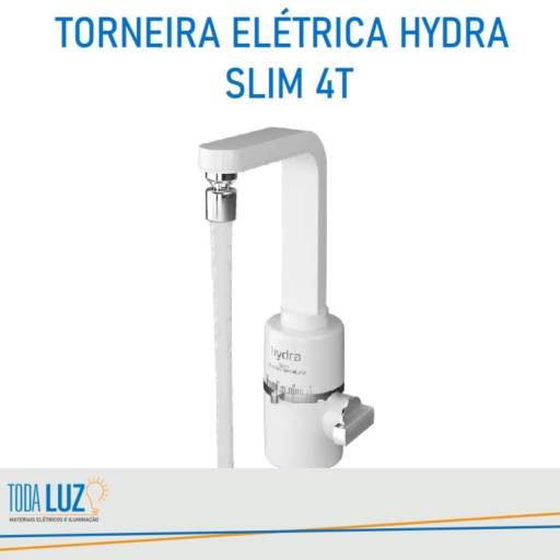 Torneira Hydra Slim 4T por Toda Luz Materiais Elétricos e Iluminação