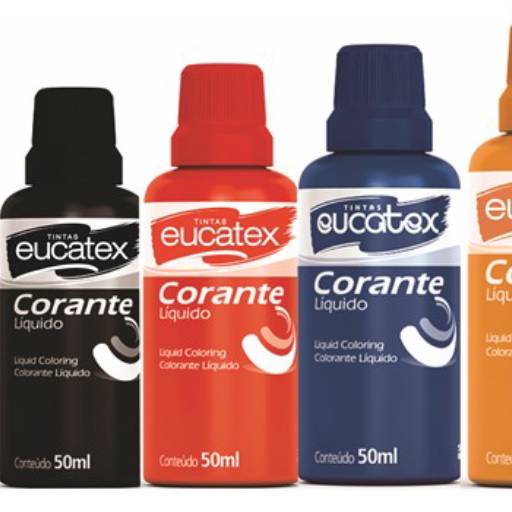 Corante Líquido Eucatex  Cores 50ml em Boituva, SP por Solução Materiais e Equipamentos
