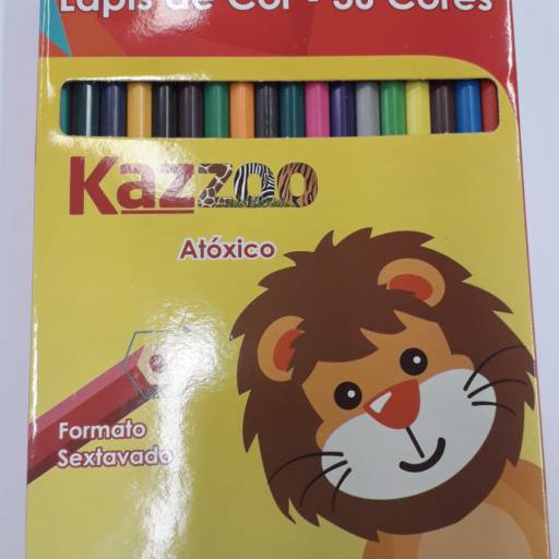 Caixa de lapis de cor 36 cores Kaz por Bazar Baladi