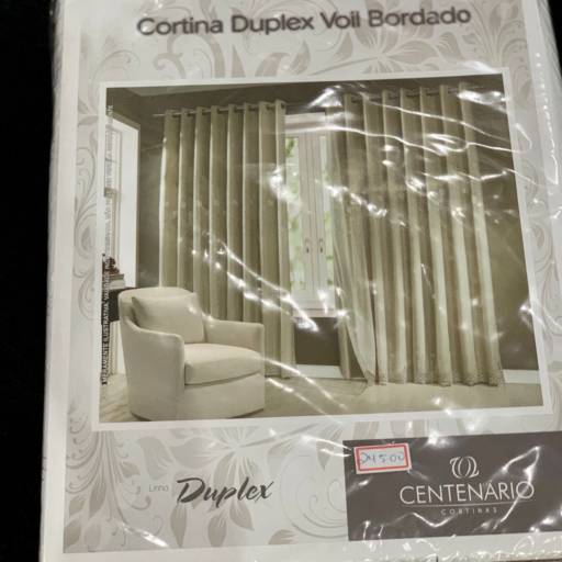 Cortina Duplex Voil Bordado em Osasco, SP por Madalena Decoraçoes
