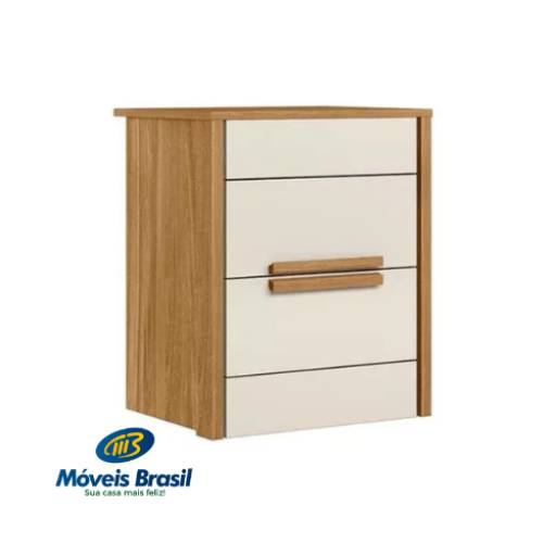 Mesa de cabeceira Moval Dhara por Móveis Brasil