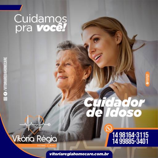 Cuidadora de idosos em Bauru