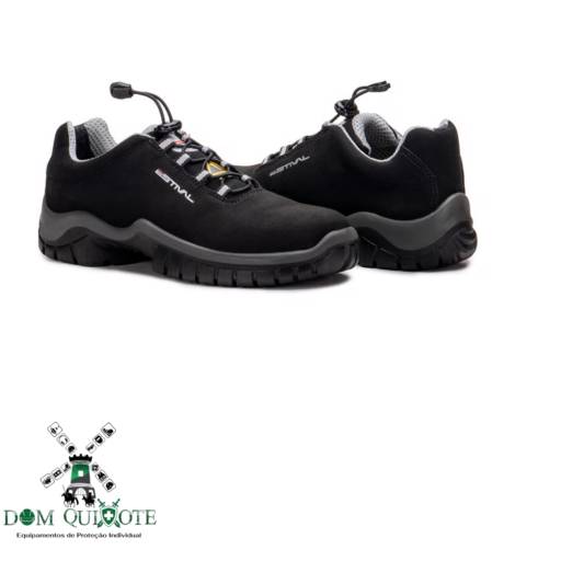 Calçado Estival Tipo:Sapato tênis EN10023S2L Composite/Antiperfuro - Preto/Cinza CA 40516