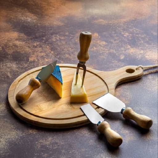 Kit para Queijo em Bambu
