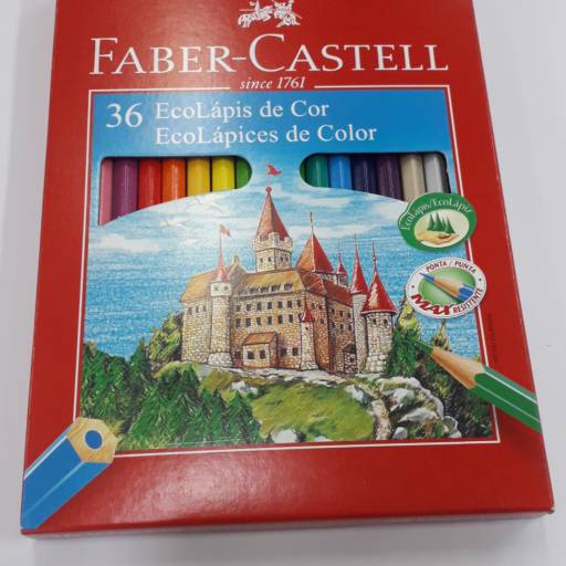 Caixa de lapis de cor 36 cores Fazer Castell por Bazar Baladi