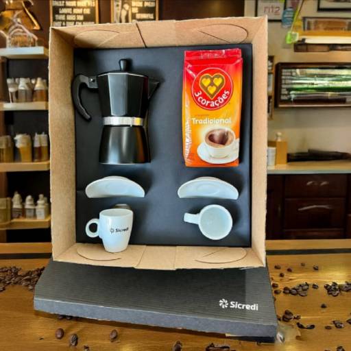Kit Café Com Cafeteira Italiana