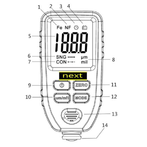Medidor de Espessura de Camada (Microns)  em Bauru, SP por  Ideal Instrumentos de Medição