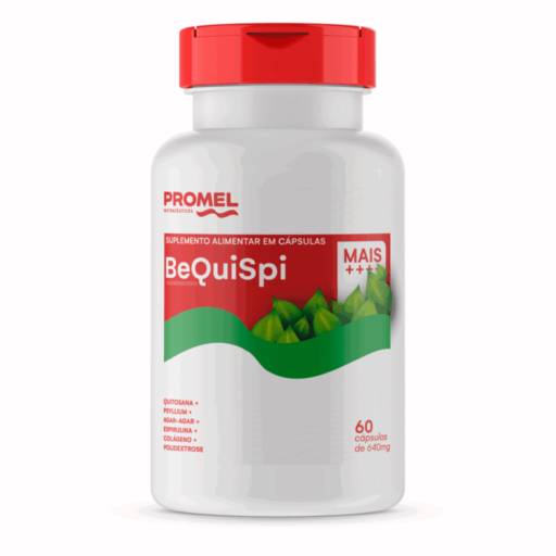 Bequispi Quitosana 640mg com 60 cápsulas - Promel