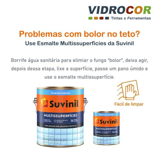 Comprar o produto de Elimine o bolor do teto do banheiro em Tintas pela empresa Vidrocor Tintas - Barra Bonita em Barra Bonita, SP por Solutudo