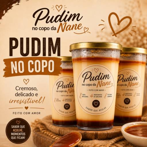 Pudim no Copo Artesanal: Sabor Caseiro em Ribeirão Preto