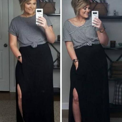 Saia de Linho com Fendas ( Semelhante a essa Disponível na Cor Coral e Tamanho 42/44) em Bauru, SP por Blessing Store 