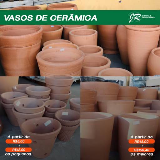 Comprar o produto de Vasos de Cerâmica  em Nossos Produtos pela empresa JR Gramas & Paisagismo em Americana, SP por Solutudo