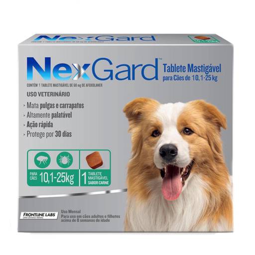 Comprar o produto de Nexgard 10,0-25 kg em Outros pela empresa Agro Ramos Pet Shop - Loja 2 em Americana, SP por Solutudo