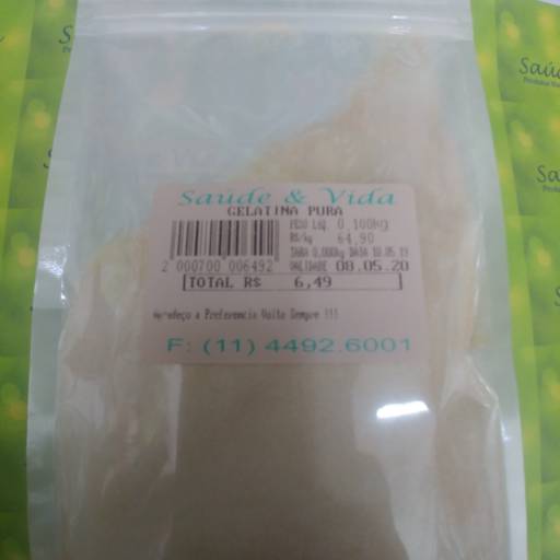 Gelatina Pura por Saúde e Vida