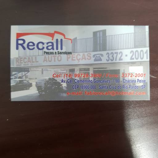 Comprar o produto de Recall Peças e Serviços em A Classificar pela empresa Recall Peças e Serviços em Santa Cruz do Rio Pardo, SP por Solutudo