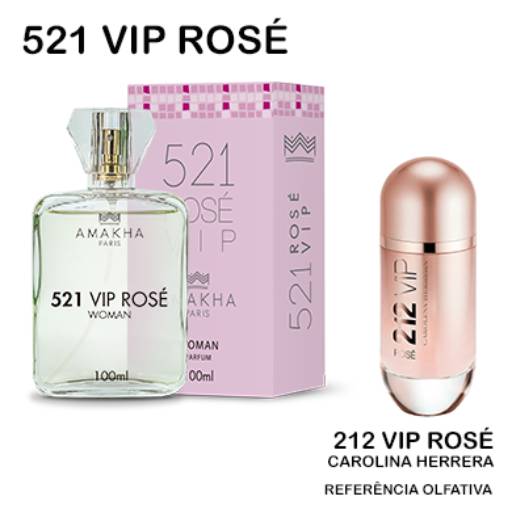 Perfume 521 Vip Rosé 100ml em Jundiaí, SP por Amakha Paris - Perfumes e cosméticos