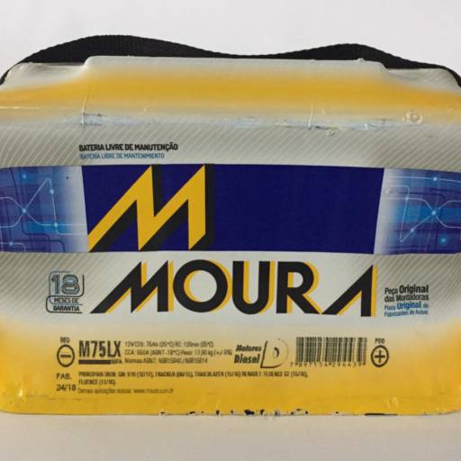 Comprar o produto de Bateria Moura M75LX - 75AH  em Baterias pela empresa Casa das Baterias em Foz do Iguaçu, PR por Solutudo